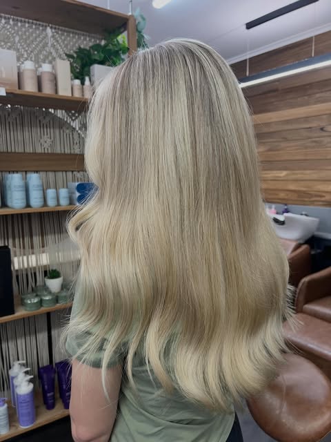 A full blonde transformation